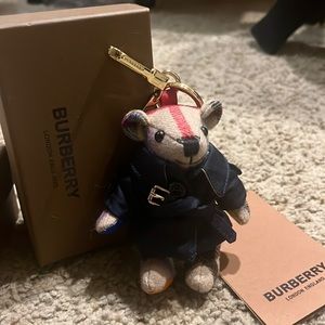NWT Burberry Rainbow Trench Bear Keychain NO BOX
